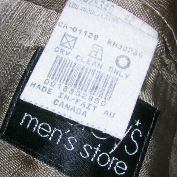 MACY'S Mens Impeccable RALPH LAUREN CHAPS SUIT 100% Wool 2 PIECE Suit 42L Olive - Picture 6 of 7